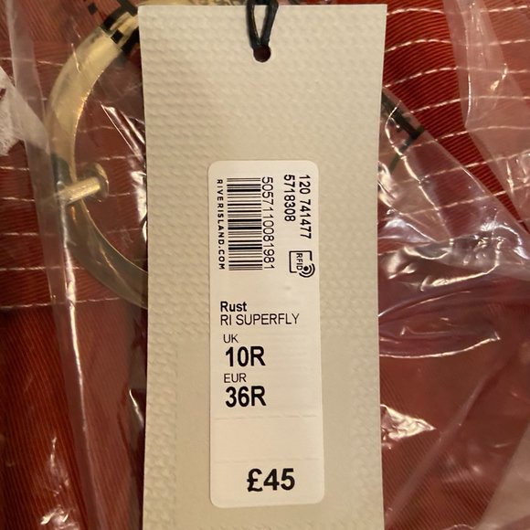 ASOS Linen Rust Flared Pant - Picture 3 of 3